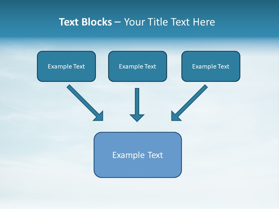 A Plane Flying In The Sky With Clouds In The Background PowerPoint Template