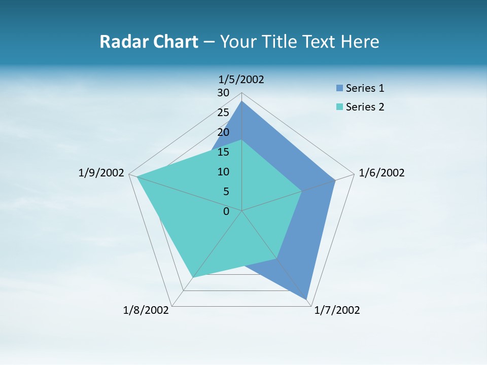 A Plane Flying In The Sky With Clouds In The Background PowerPoint Template