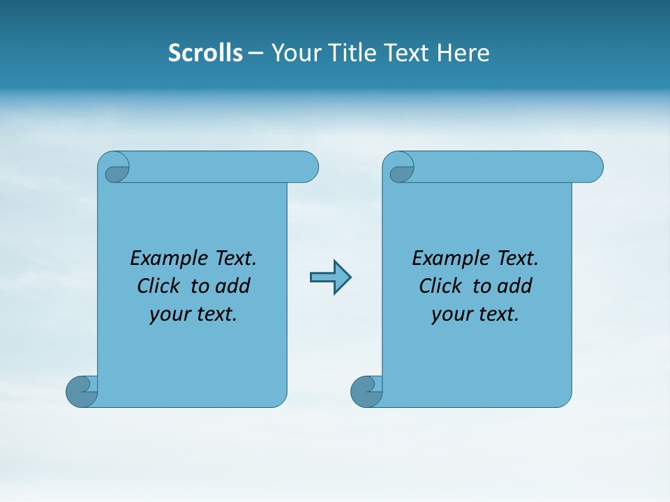 A Plane Flying In The Sky With Clouds In The Background PowerPoint Template