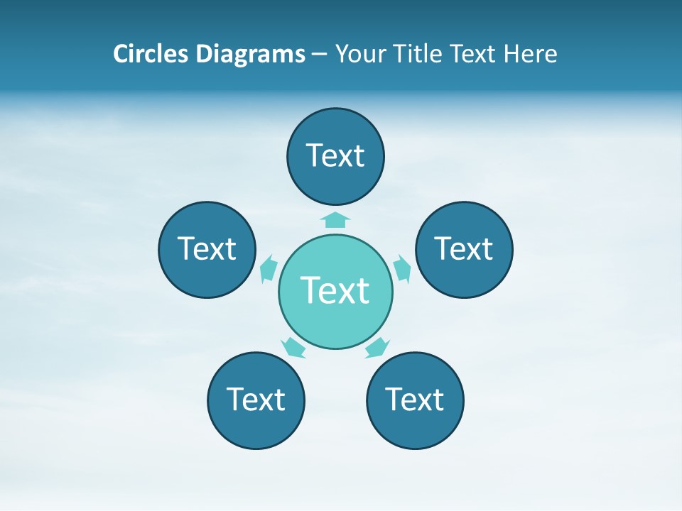 A Plane Flying In The Sky With Clouds In The Background PowerPoint Template