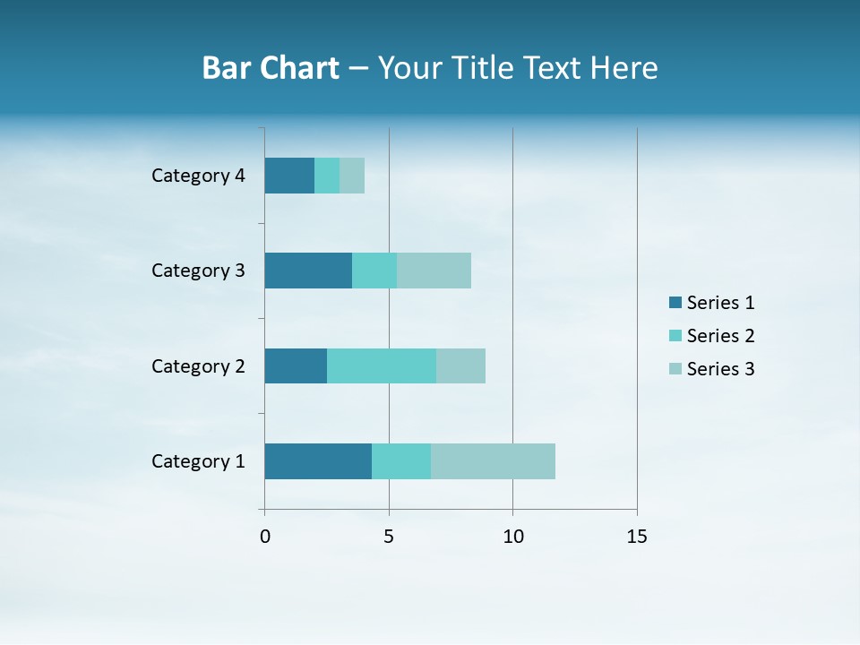 A Plane Flying In The Sky With Clouds In The Background PowerPoint Template