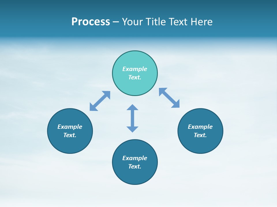 A Plane Flying In The Sky With Clouds In The Background PowerPoint Template