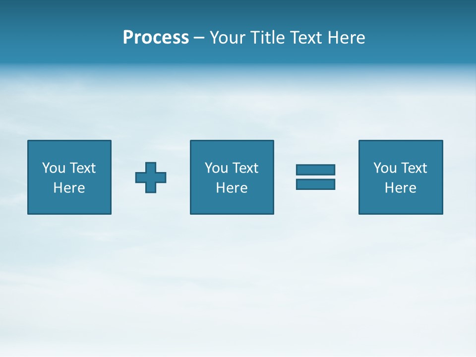 A Plane Flying In The Sky With Clouds In The Background PowerPoint Template