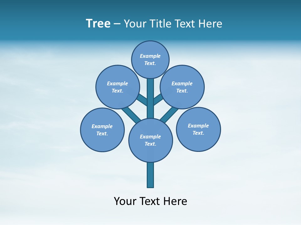 A Plane Flying In The Sky With Clouds In The Background PowerPoint Template