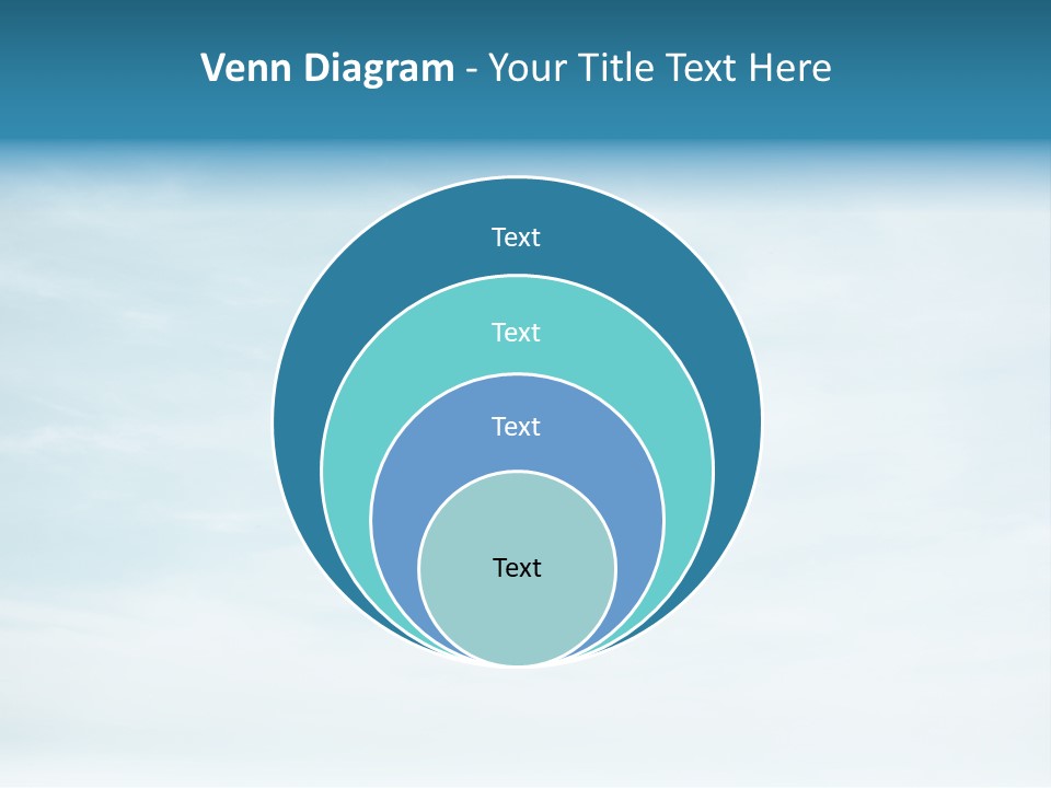 A Plane Flying In The Sky With Clouds In The Background PowerPoint Template