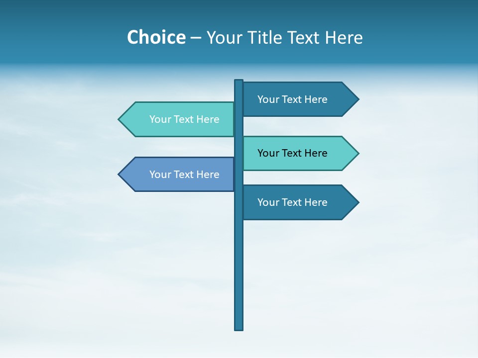 A Plane Flying In The Sky With Clouds In The Background PowerPoint Template