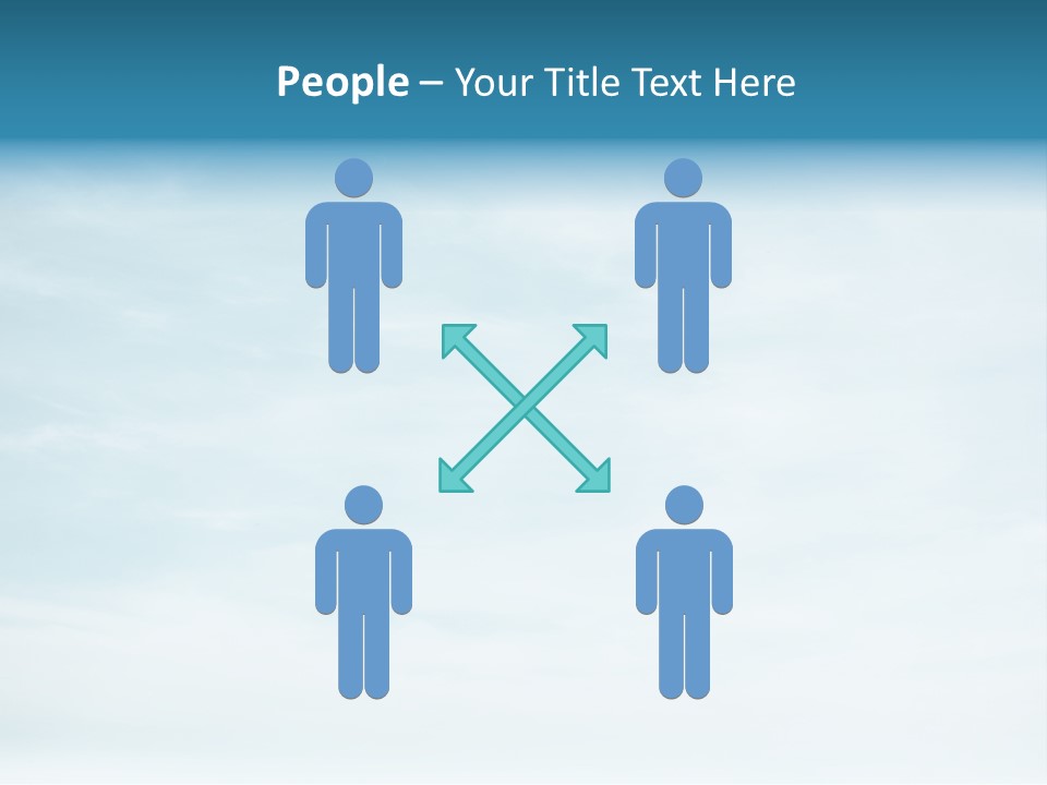 A Plane Flying In The Sky With Clouds In The Background PowerPoint Template