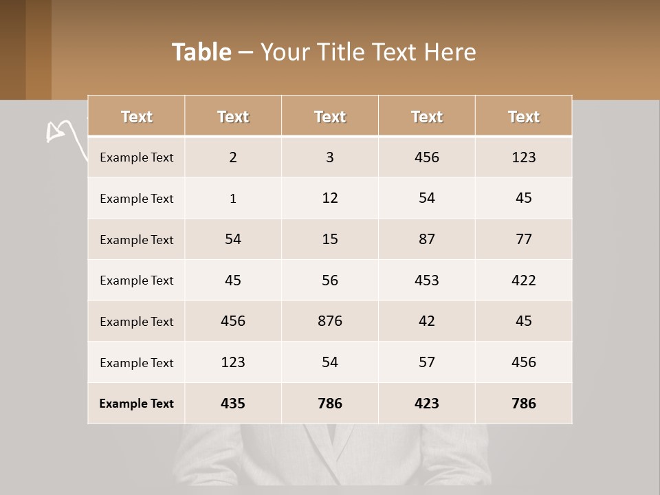 A Man Sitting At A Desk In Front Of A Blackboard With A Drawing Of PowerPoint Template