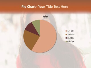 A Woman With Long Brown Hair Smiling At The Camera PowerPoint Template