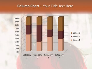 A Woman With Long Brown Hair Smiling At The Camera PowerPoint Template