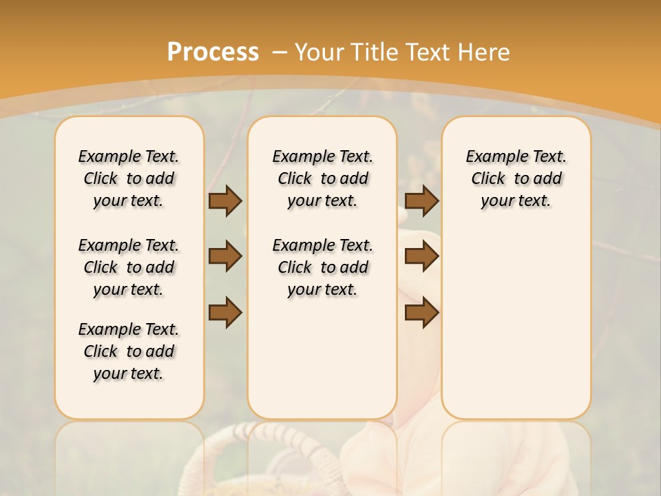 A Baby Sitting In The Grass With A Basket PowerPoint Template