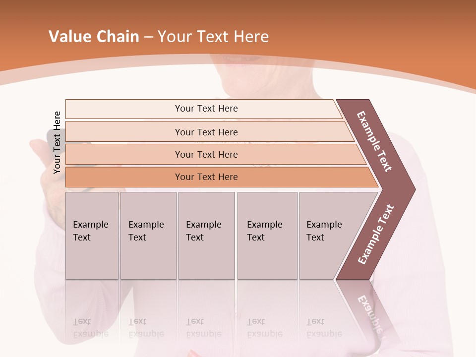 A Woman Holding A Cell Phone In Her Hand PowerPoint Template