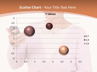 A Woman Holding A Cell Phone In Her Hand PowerPoint Template