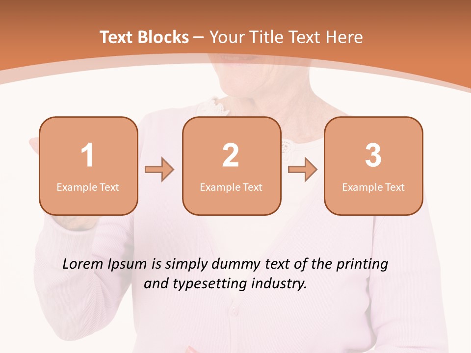 A Woman Holding A Cell Phone In Her Hand PowerPoint Template