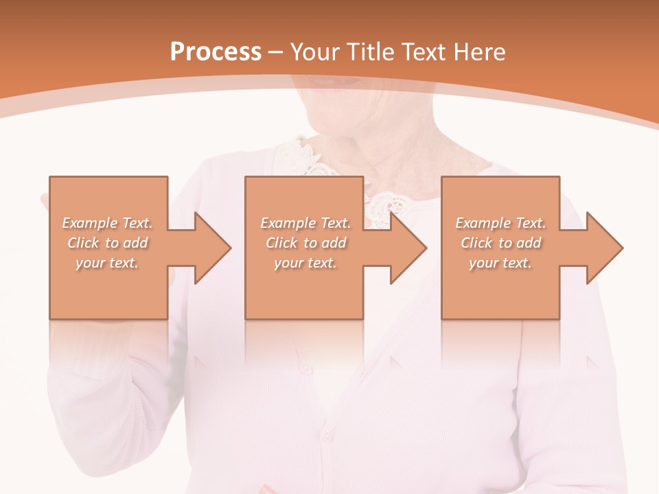 A Woman Holding A Cell Phone In Her Hand PowerPoint Template