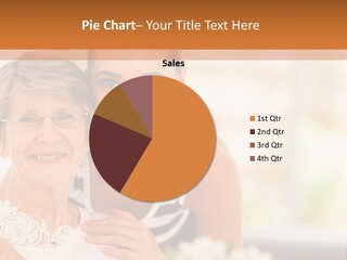 A Woman And An Older Woman Posing For A Picture PowerPoint Template