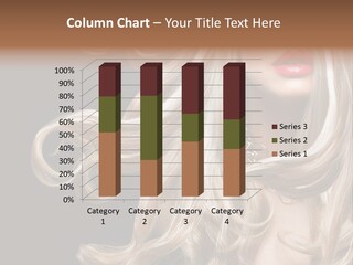 A Beautiful Blond Woman With Long Hair Powerpoint Template PowerPoint Template
