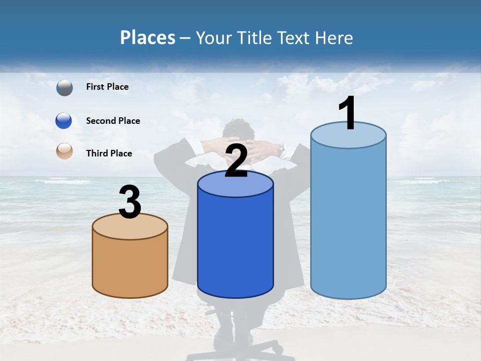 A Man In A Suit Is Covering His Face With His Hands PowerPoint Template