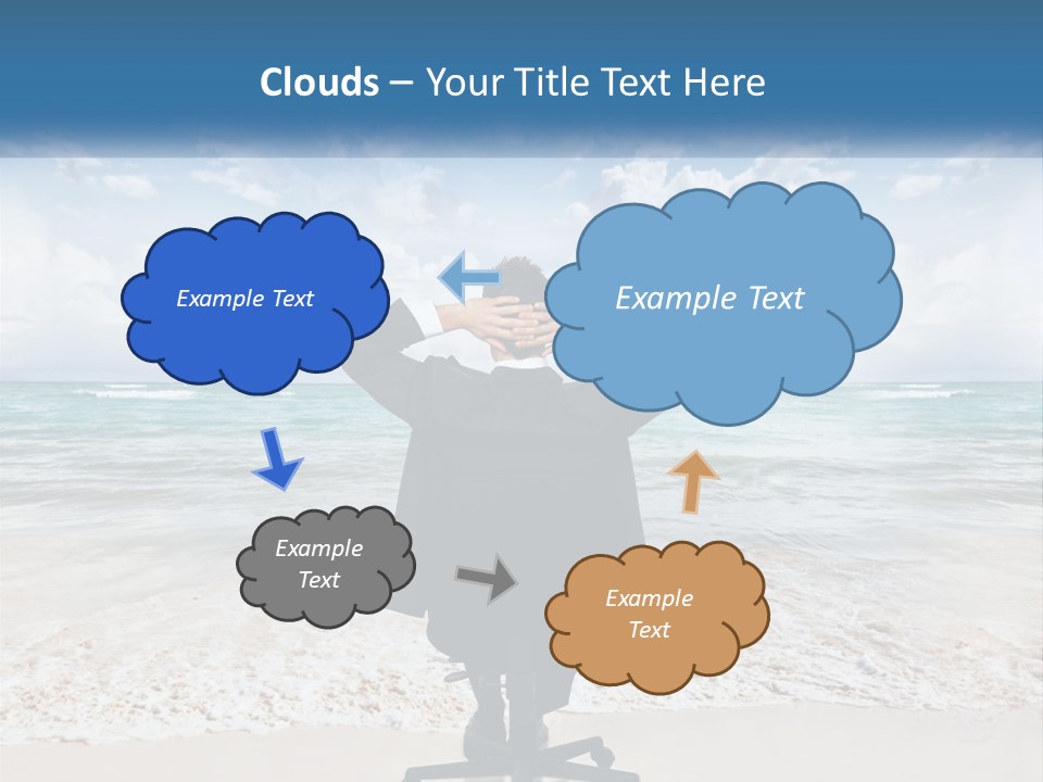 A Man In A Suit Is Covering His Face With His Hands PowerPoint Template