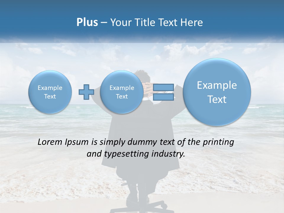 A Man In A Suit Is Covering His Face With His Hands PowerPoint Template
