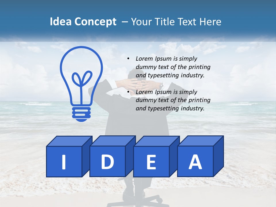 A Man In A Suit Is Covering His Face With His Hands PowerPoint Template