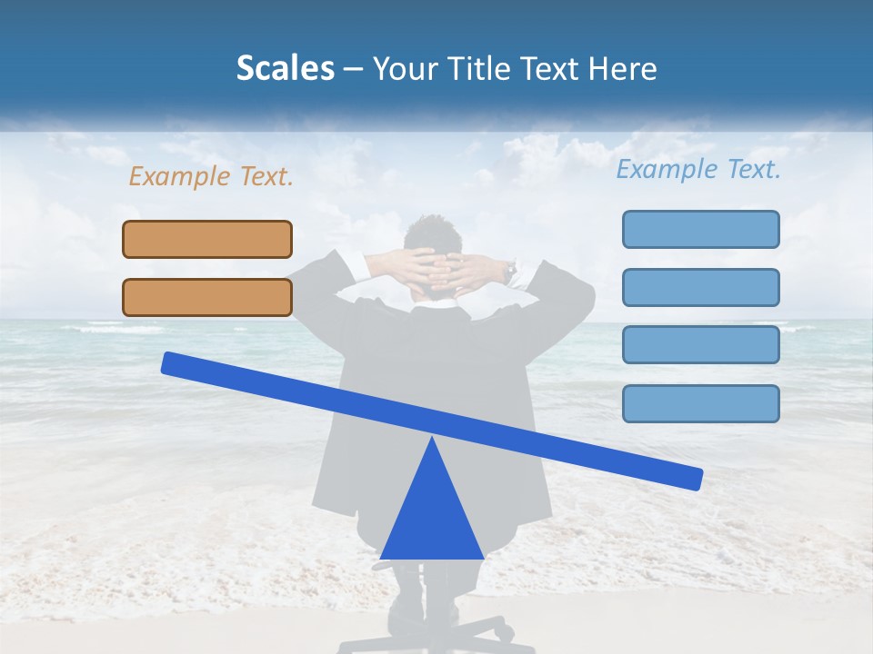 A Man In A Suit Is Covering His Face With His Hands PowerPoint Template