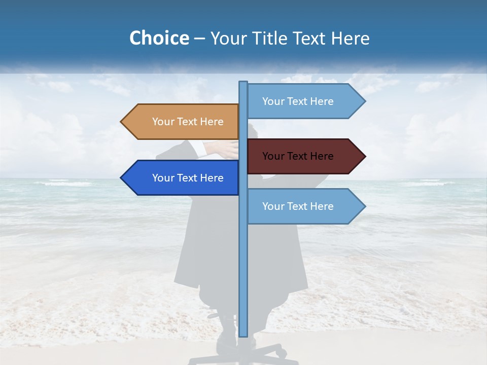 A Man In A Suit Is Covering His Face With His Hands PowerPoint Template