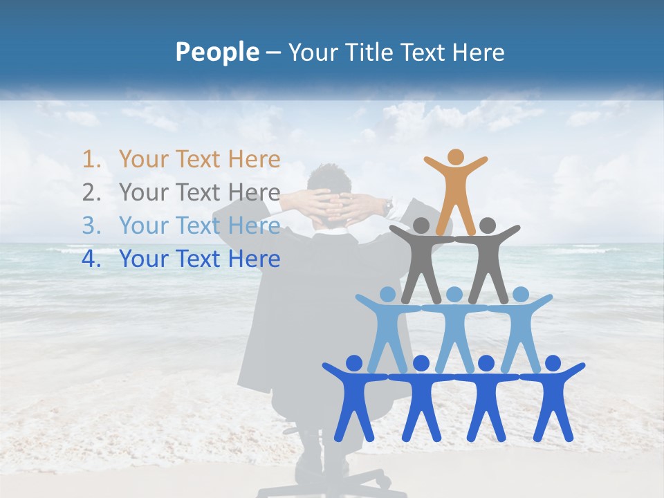 A Man In A Suit Is Covering His Face With His Hands PowerPoint Template