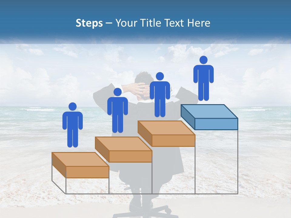 A Man In A Suit Is Covering His Face With His Hands PowerPoint Template