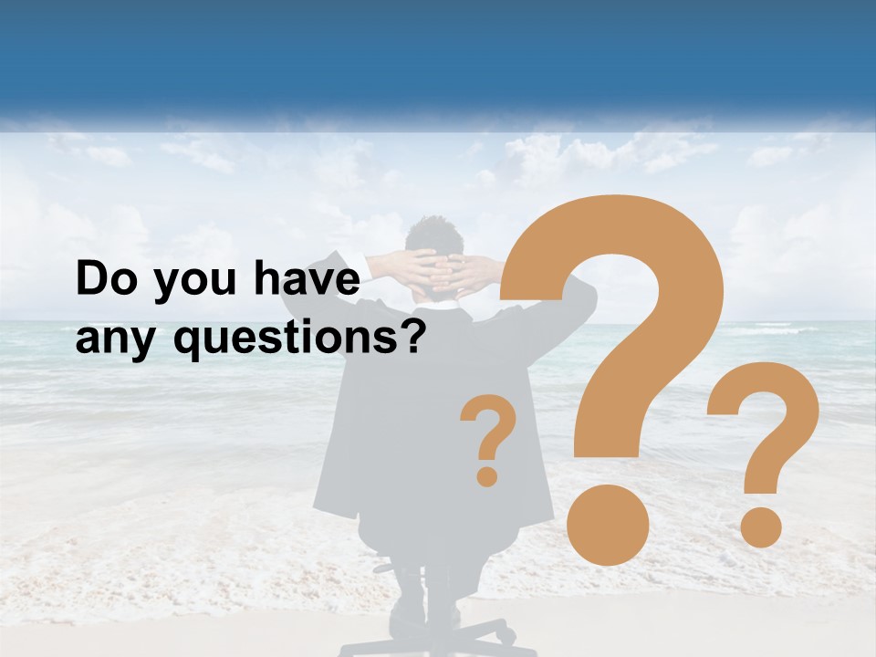 A Man In A Suit Is Covering His Face With His Hands PowerPoint Template