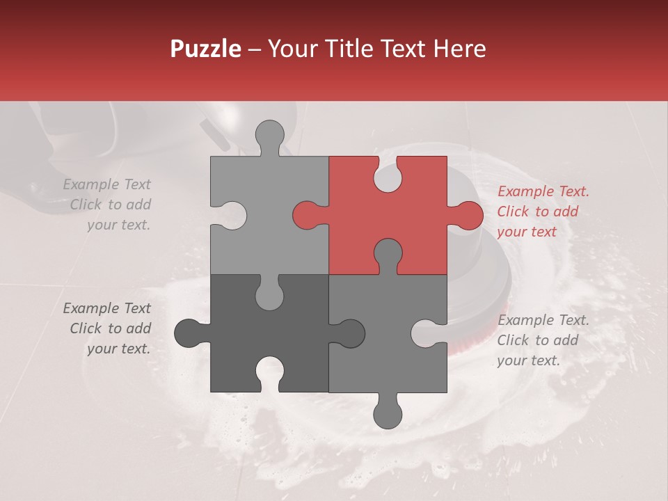 A Man Is Cleaning The Floor With A Machine PowerPoint Template