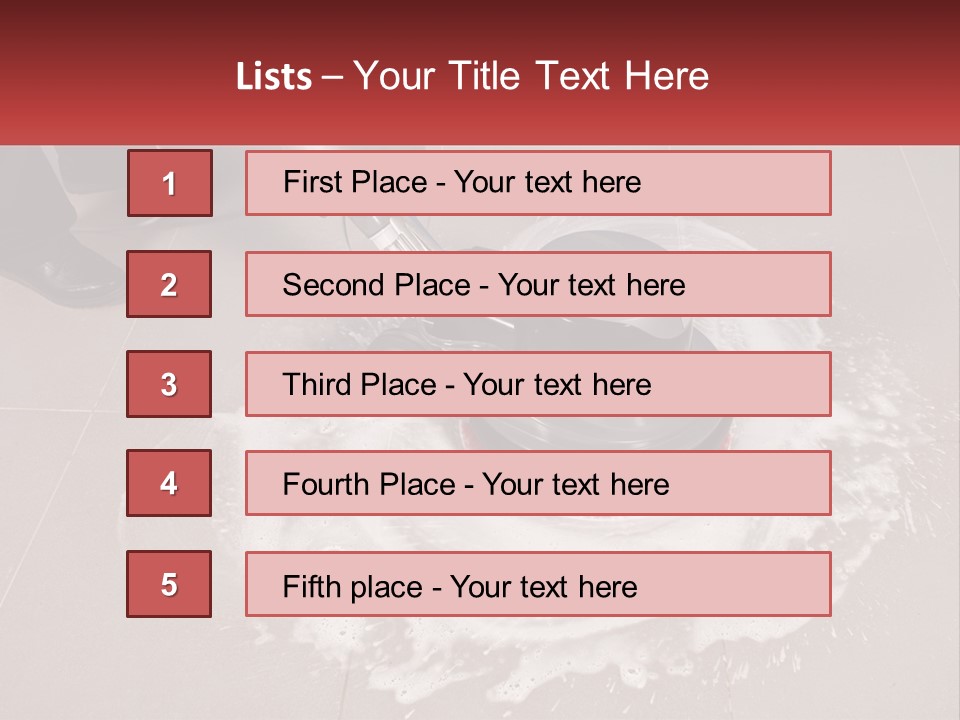 A Man Is Cleaning The Floor With A Machine PowerPoint Template