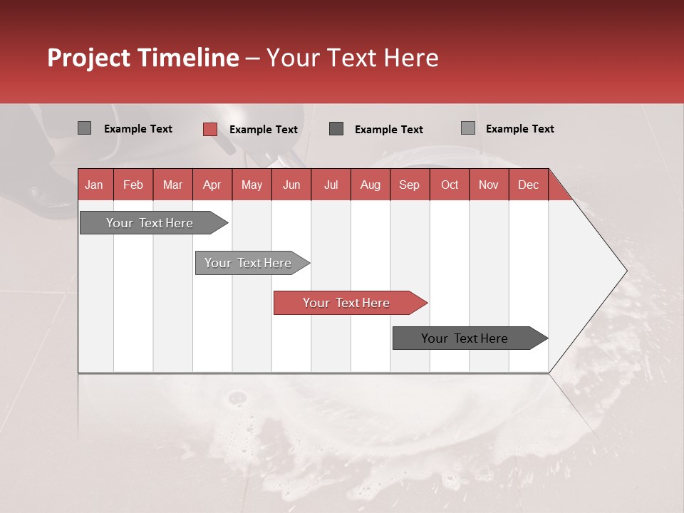 A Man Is Cleaning The Floor With A Machine PowerPoint Template