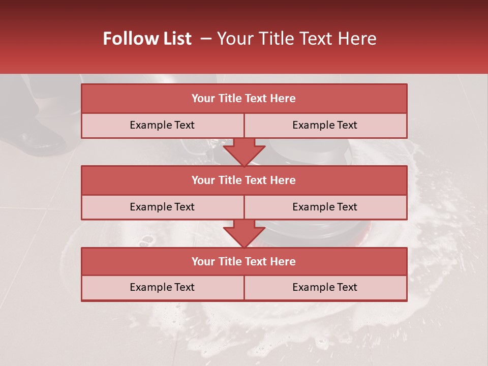 A Man Is Cleaning The Floor With A Machine PowerPoint Template