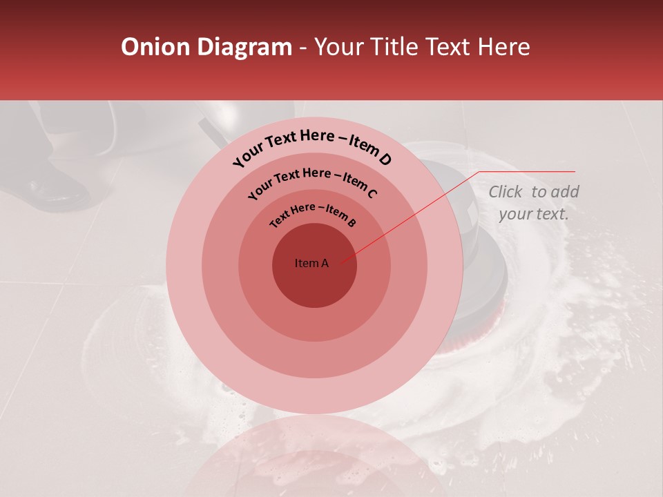 A Man Is Cleaning The Floor With A Machine PowerPoint Template