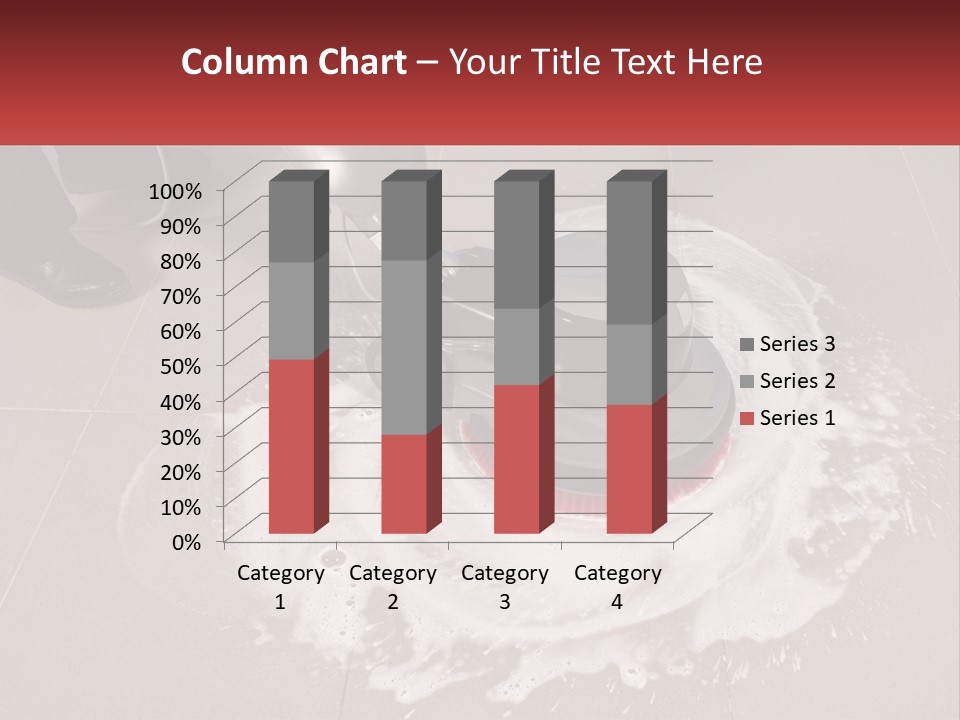A Man Is Cleaning The Floor With A Machine PowerPoint Template