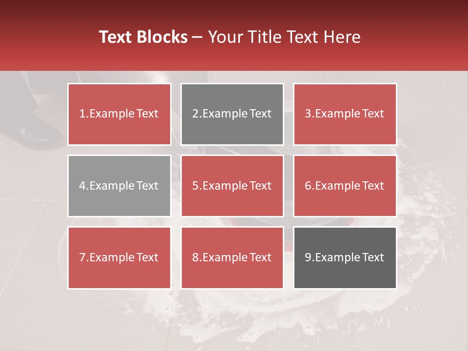 A Man Is Cleaning The Floor With A Machine PowerPoint Template