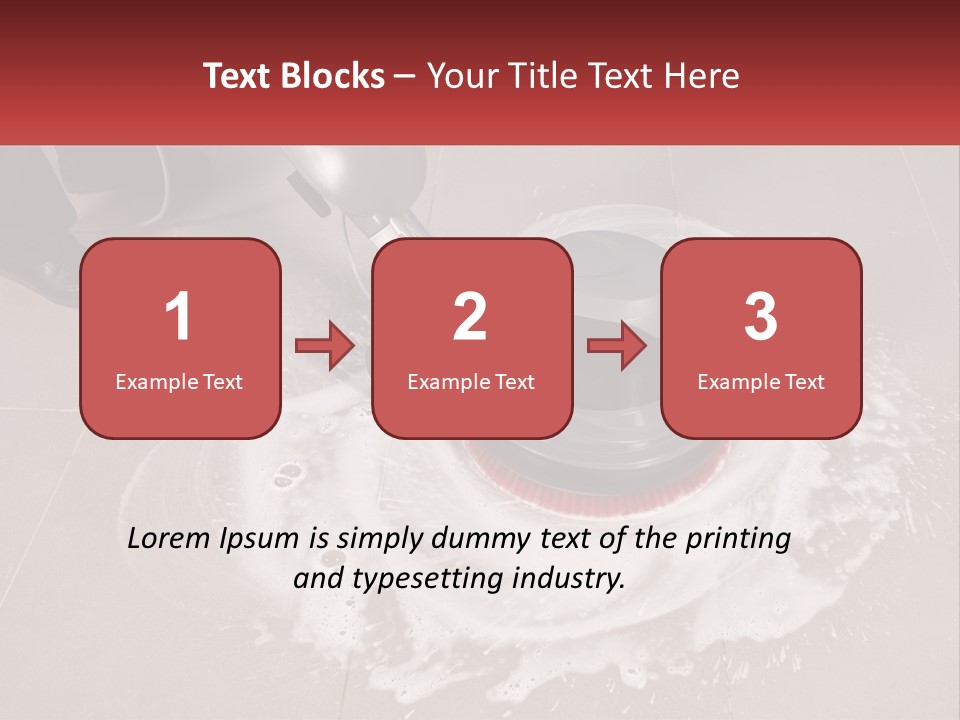 A Man Is Cleaning The Floor With A Machine PowerPoint Template