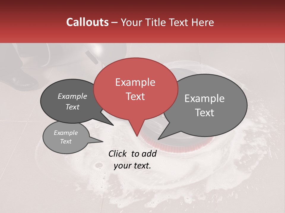 A Man Is Cleaning The Floor With A Machine PowerPoint Template
