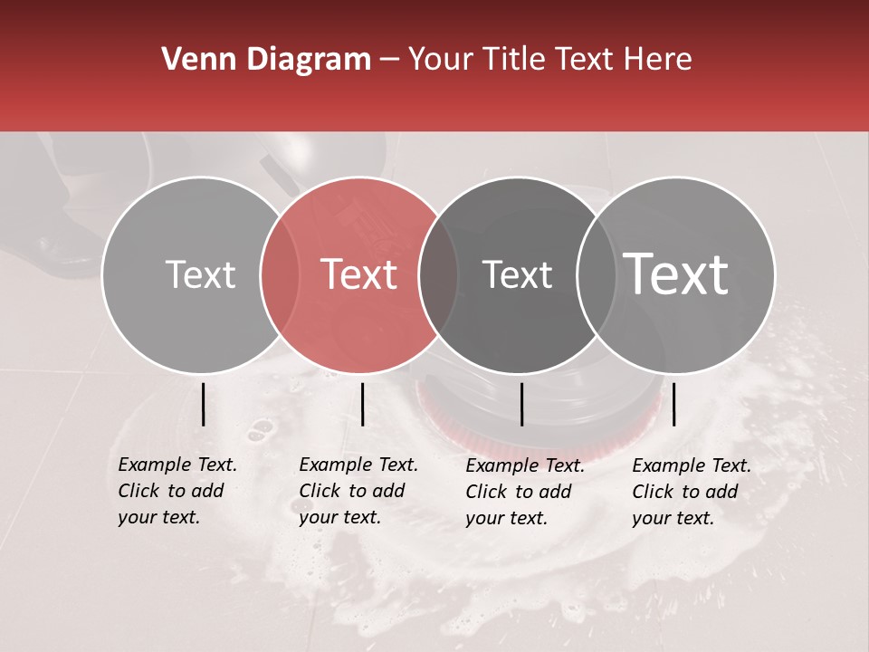 A Man Is Cleaning The Floor With A Machine PowerPoint Template