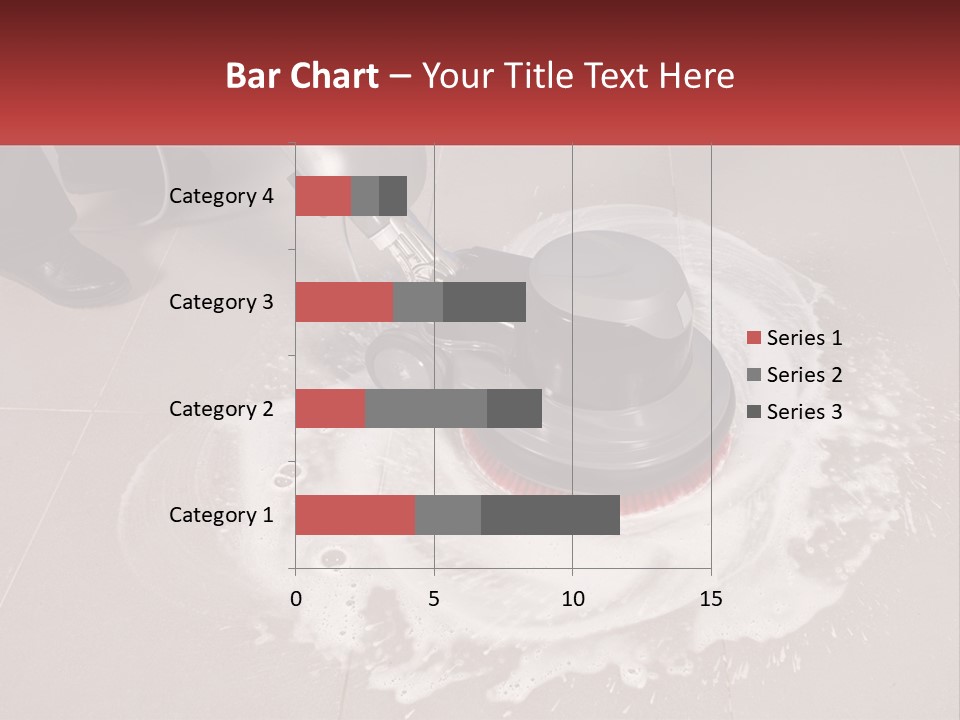 A Man Is Cleaning The Floor With A Machine PowerPoint Template