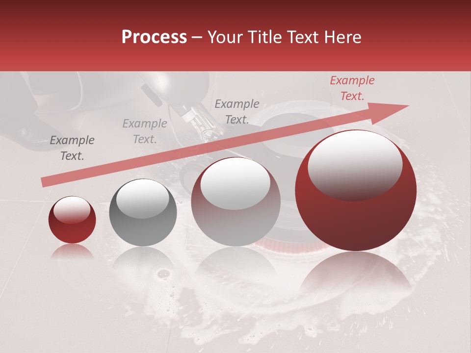 A Man Is Cleaning The Floor With A Machine PowerPoint Template