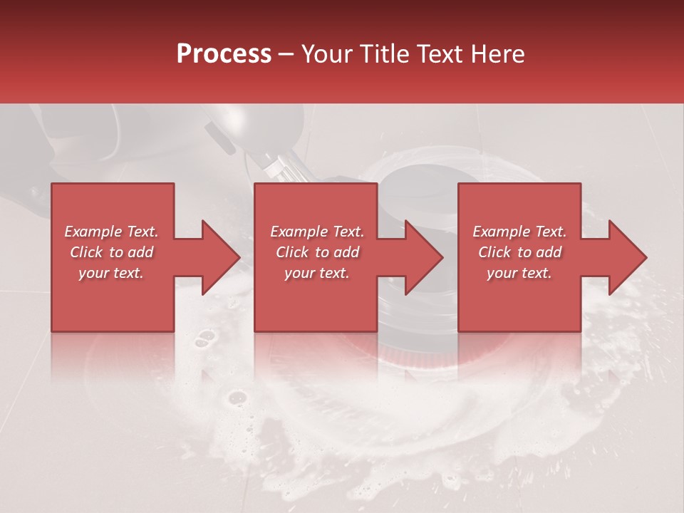 A Man Is Cleaning The Floor With A Machine PowerPoint Template