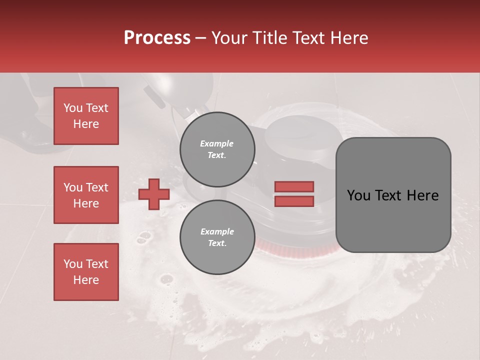 A Man Is Cleaning The Floor With A Machine PowerPoint Template
