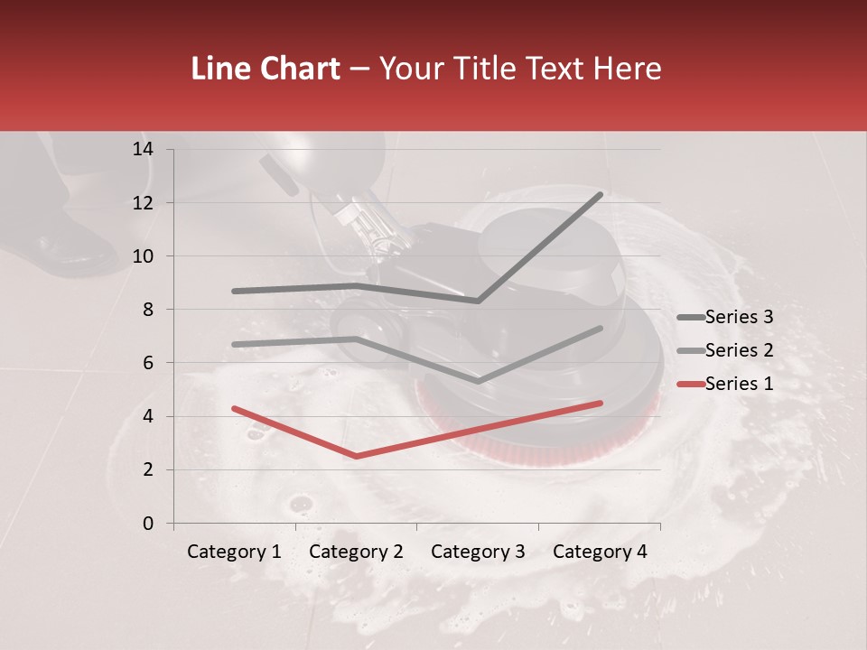 A Man Is Cleaning The Floor With A Machine PowerPoint Template