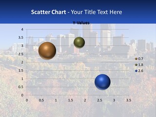 A City Skyline With A River In The Foreground PowerPoint Template