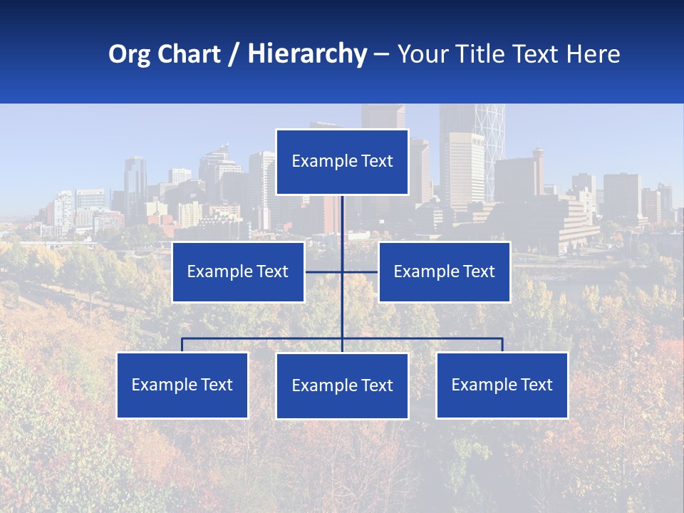 A City Skyline With A River In The Foreground PowerPoint Template
