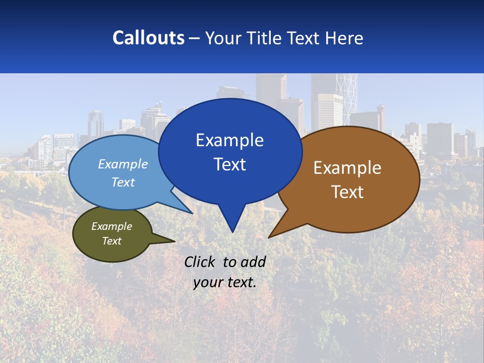 A City Skyline With A River In The Foreground PowerPoint Template