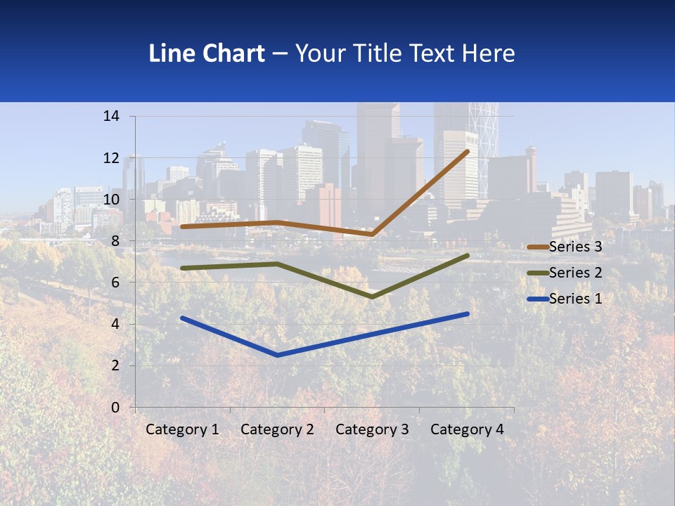 A City Skyline With A River In The Foreground PowerPoint Template