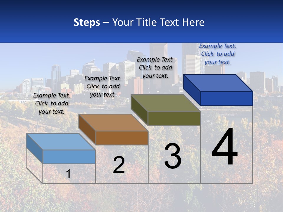 A City Skyline With A River In The Foreground PowerPoint Template